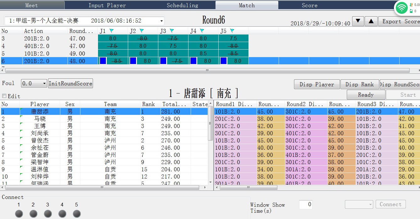 Програмное обиспичение Судейская система для прыжков в воду